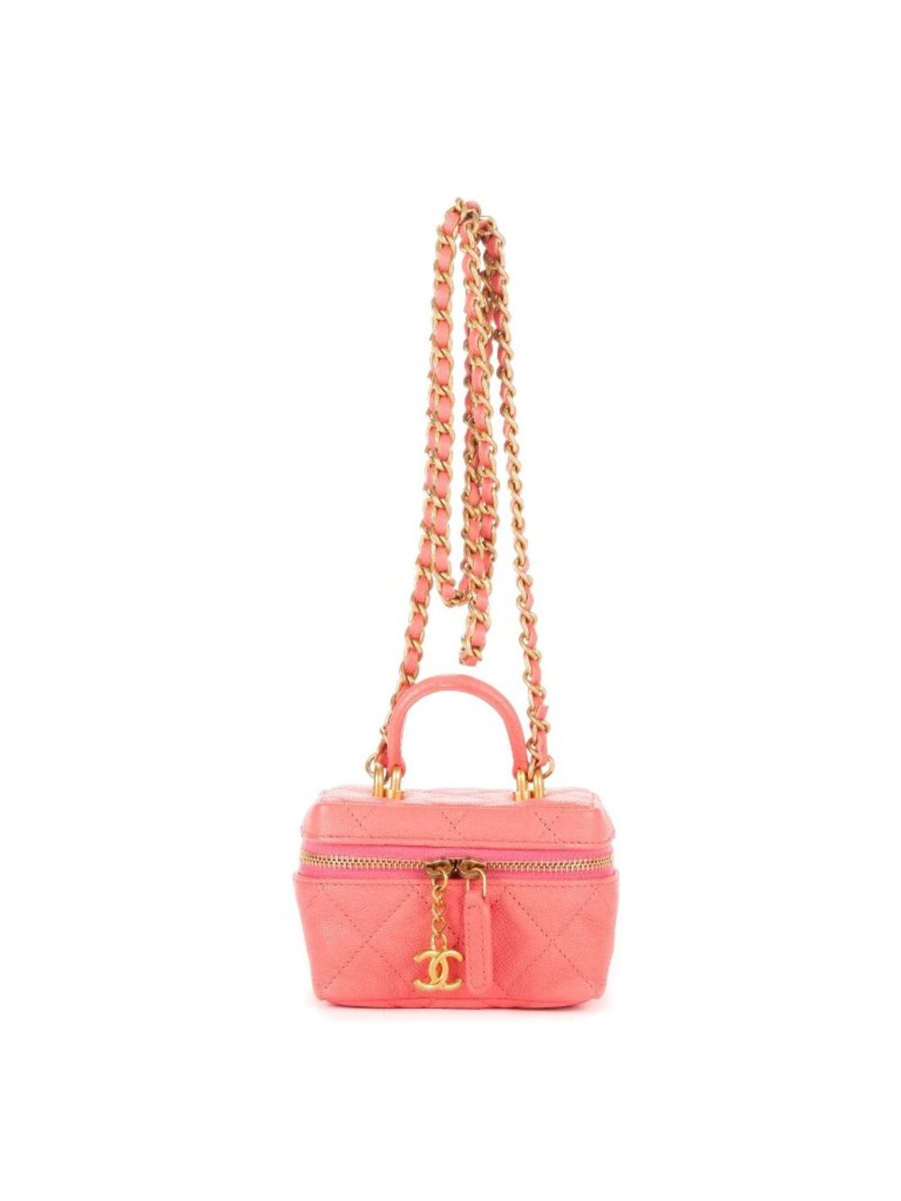 Chanel Vanity Chain Shoulder Bag Pink